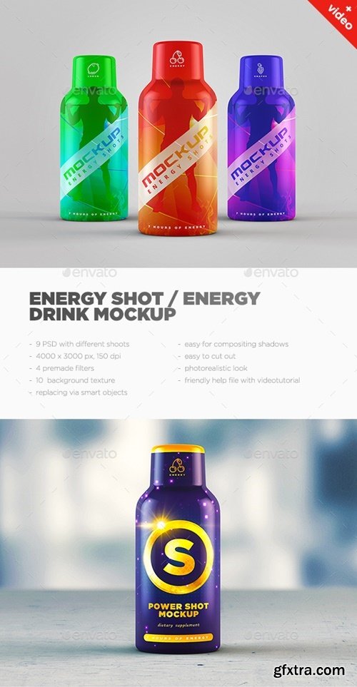 Graphicriver - Energy Shot / Energy Drink MockUp 14906526