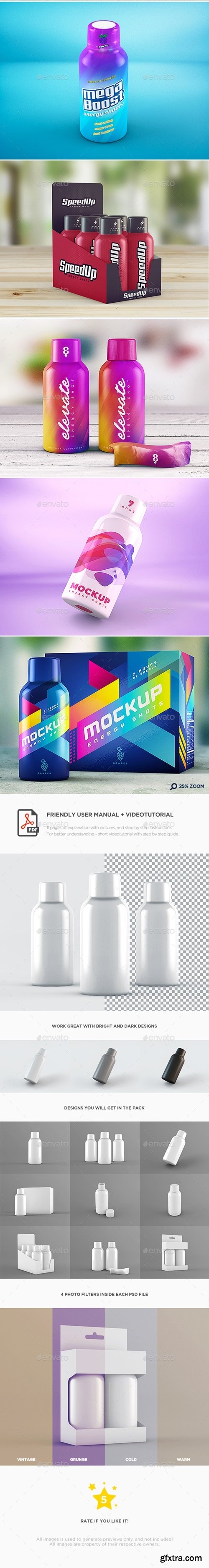 Graphicriver - Energy Shot / Energy Drink MockUp 14906526