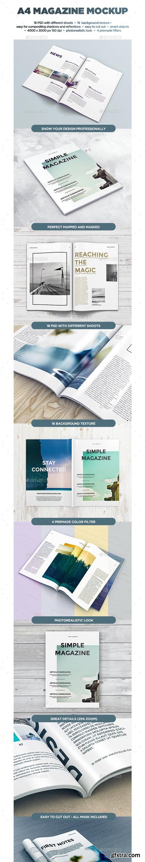 GraphicRiver - A4 Magazine MockUp vol2 14058638