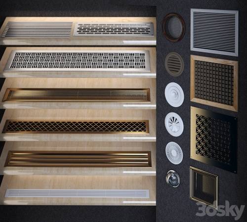 '3dsky Pro - Ventilation grilles and diffusers'