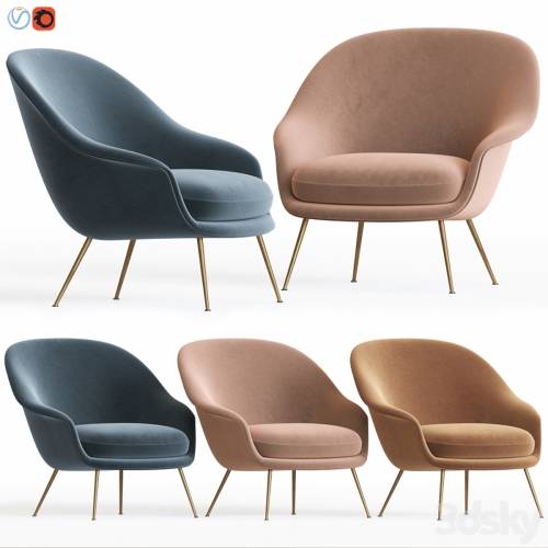 '3dsky Pro - Bat Lounge Chair By Gubi'