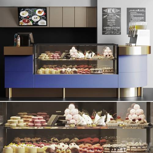 '3dsky Pro - Confectionery shop with desserts and sweets 4. Cafe'