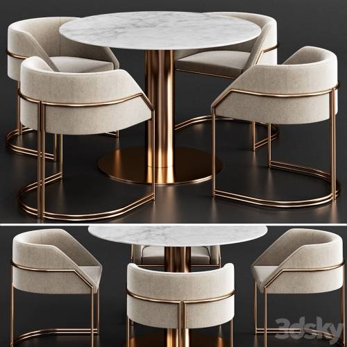 '3dsky Pro - Gubi & Giopagani Dinning Set'