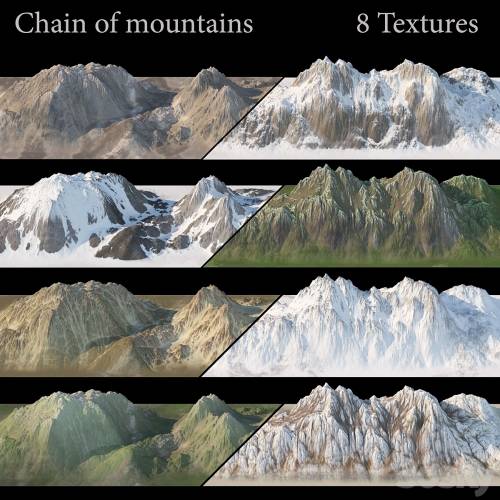 '3dsky Pro - Mountain chain. 8 textures.' '3dsky Pro - Mountain chain. 8 textures.'