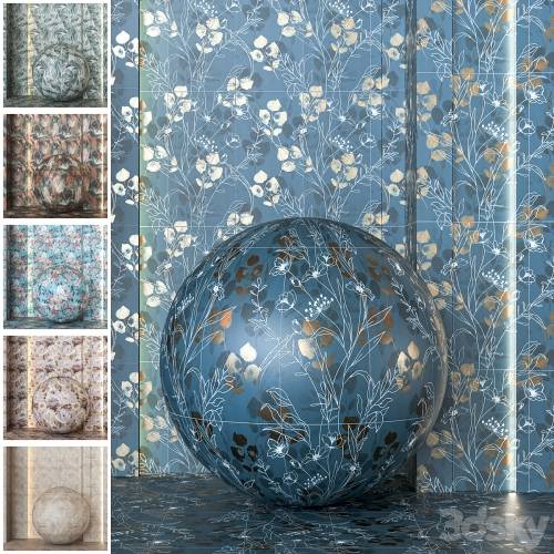 '3dsky Pro - 6 in 1 Italon Boutique Pack Textures Vol. 1 - High-End Tile Collection'