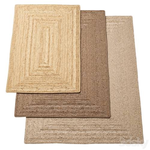 '3dsky Pro - Natural braided jute rug'