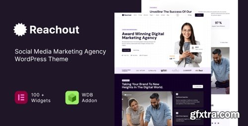 Themeforest - Reachout v8.0 - Social Media Marketing Agency WordPress Theme 55526756