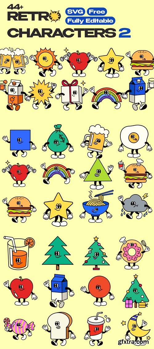 44+ RETRO CHARACTERS 2