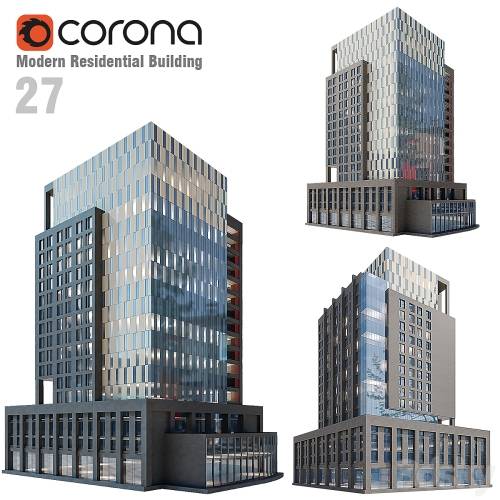 '3dsky Pro - Modern Residential Building 27'