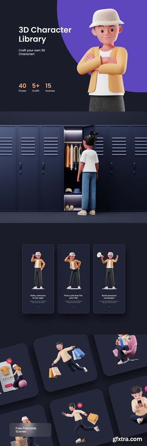 3D Character Library