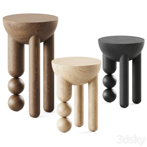 '3dsky Pro - Profiterole Occasional Table / Wooden table'