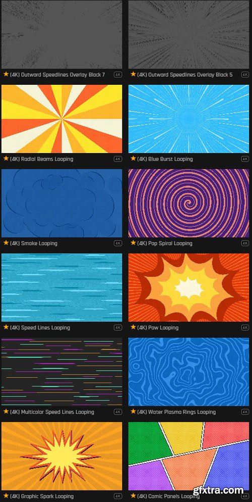 ProductionCrate - Toon Anime FX Toon Anime Backgrounds - 77 4K VFX Items