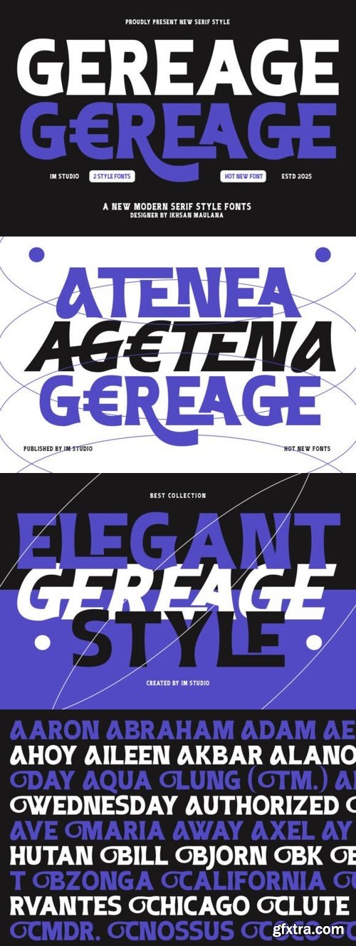 Gereage Font