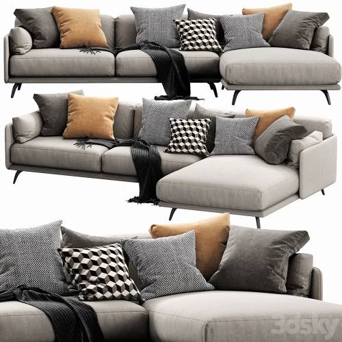 '3dsky Pro - Ditre Italia Krisby Chaise Lounge'