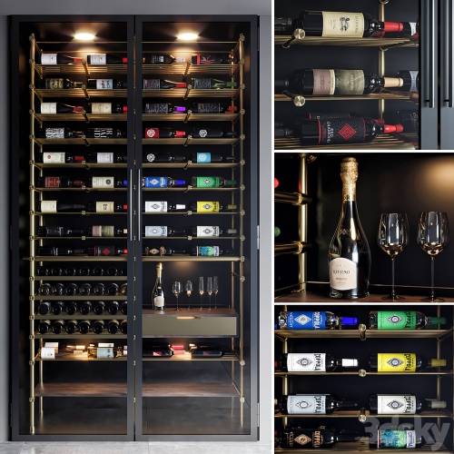 '3dsky Pro - wine shelf 03' '3dsky Pro - wine shelf 03'