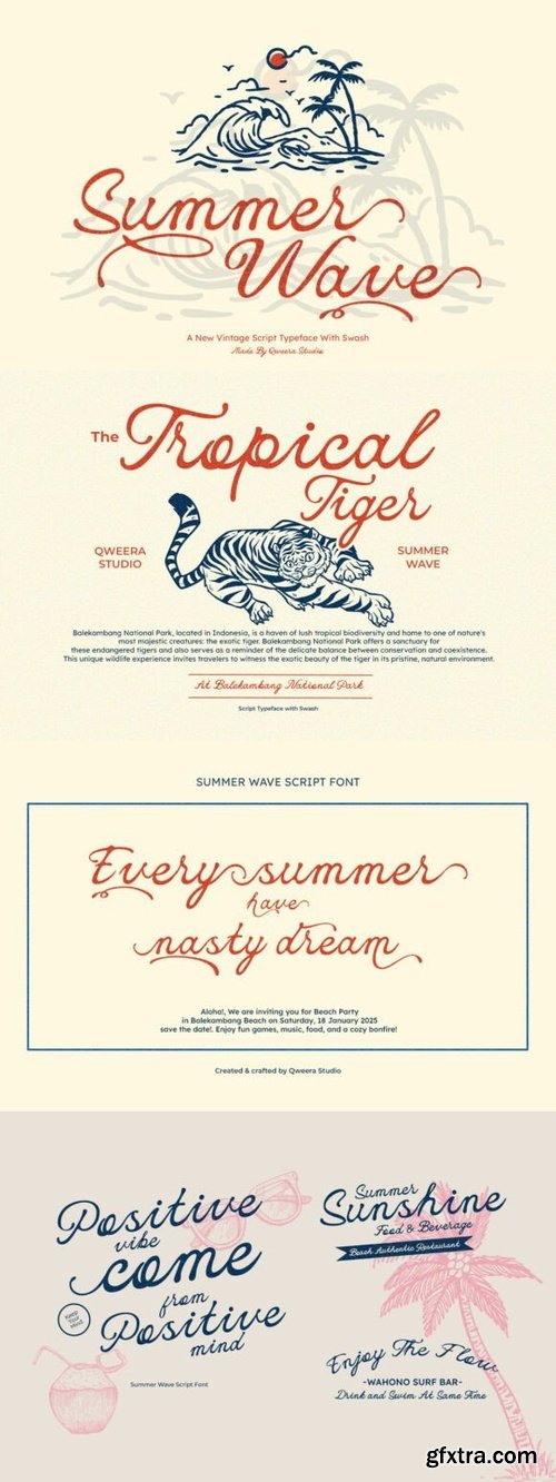 Summer Wave Font