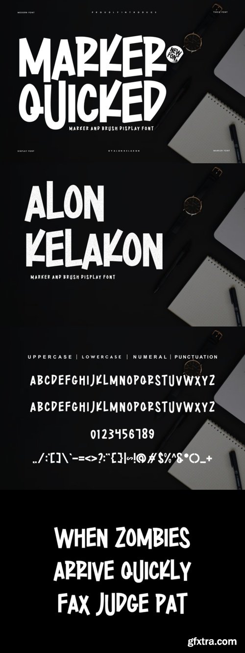 Marker Quicked Font