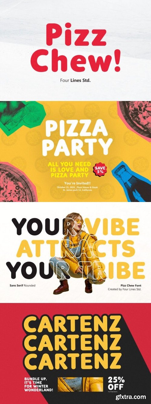 Pizz Chew Font