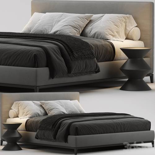 '3dsky Pro - Minotti Andersen Bed'