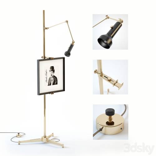 '3dsky Pro - Arredoluce, "Sculptural Easel Lamp"'