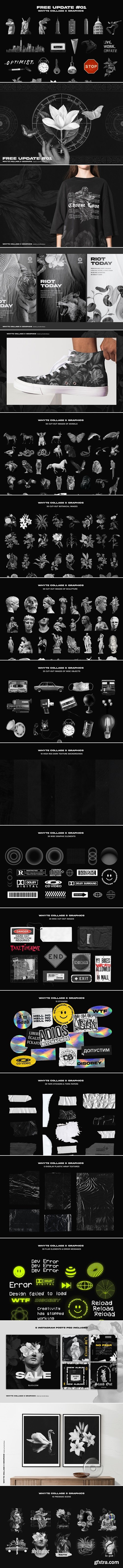 CreativeMarket - WHYTE Collage and Graphics 6582672