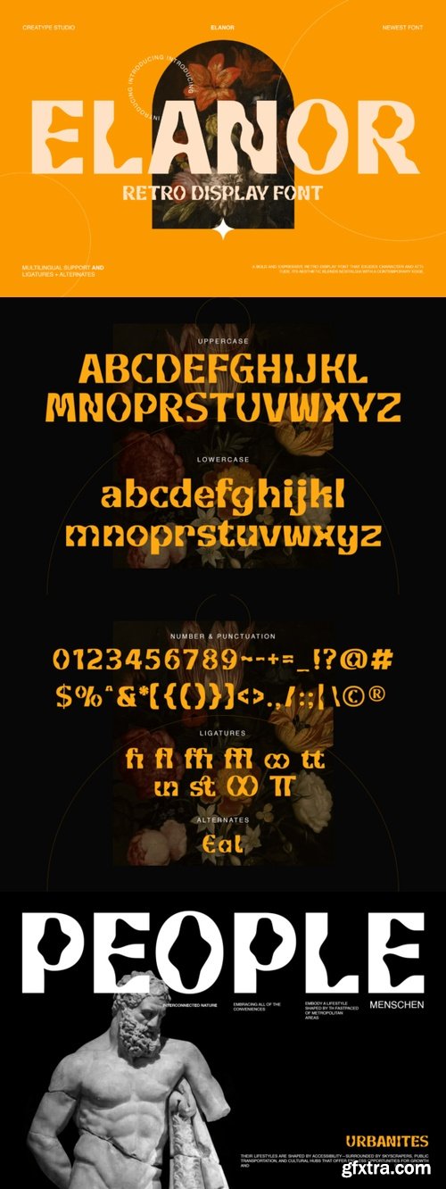 CreativeMarket - Elanor Retro Display 291252860