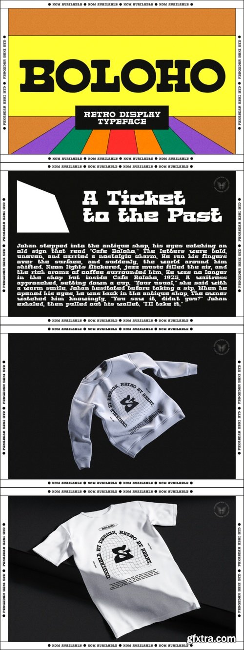 CreativeMarket - Boloho – Retro Display Typeface 291215766