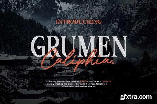 CreativeMarket - Grumen Caliphia - Serif Handwritten
