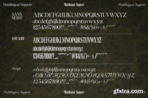 CreativeMarket - Maison Galliard – Elegant Font Trio