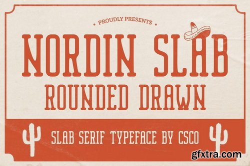 CreativeMarket - Nordin Slab Rounded Drawn