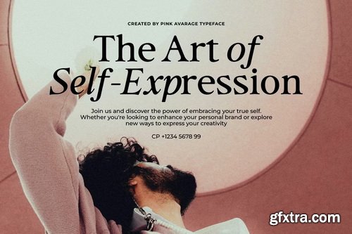 CreativeMarket - Pink Average - Trendy Modern Serif