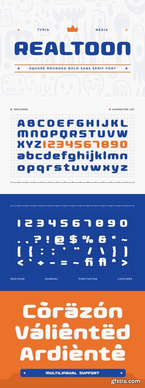 CreativeMarket - Realtoon - Square Bold Sans Serif 290935006