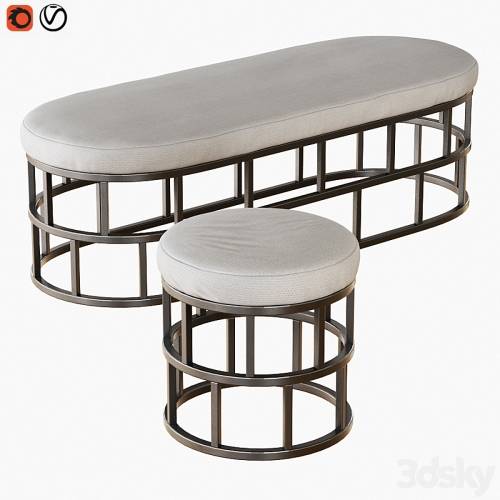 '3dsky Pro - Bucket and pouf Riviera' '3dsky Pro - Bucket and pouf Riviera'