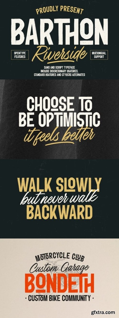 CreativeMarket - Barthon Riverside Font 290939250