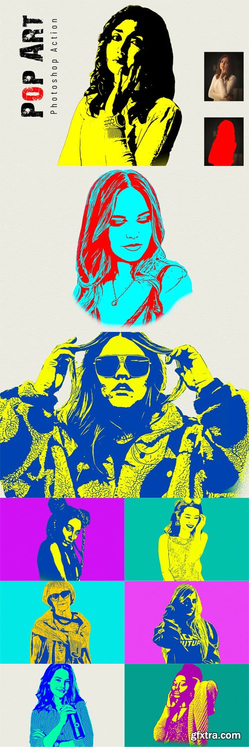 Pop Art Actions for Photoshop