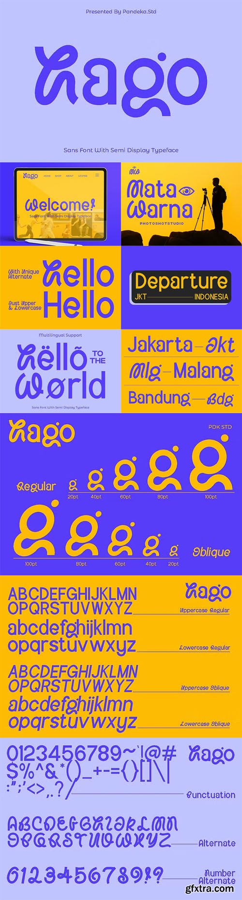 Hago - Sans Font With Semi Display Typeface