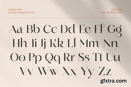 Gragio - Elegant Cinematic Font
