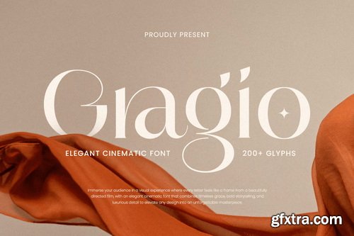 Gragio - Elegant Cinematic Font