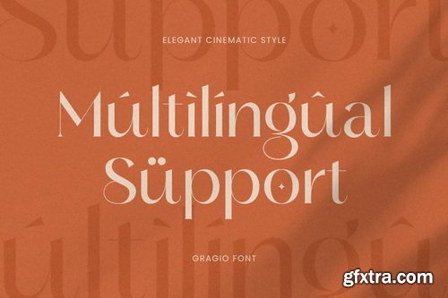 Gragio - Elegant Cinematic Font