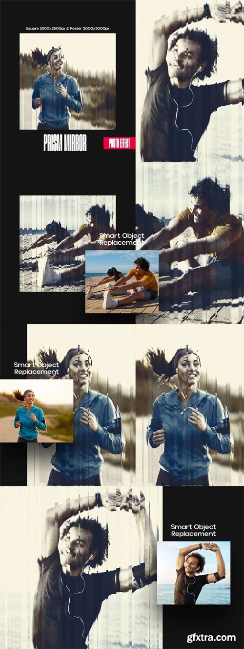Prism Mirror - Square & Poster Photoshop Effects