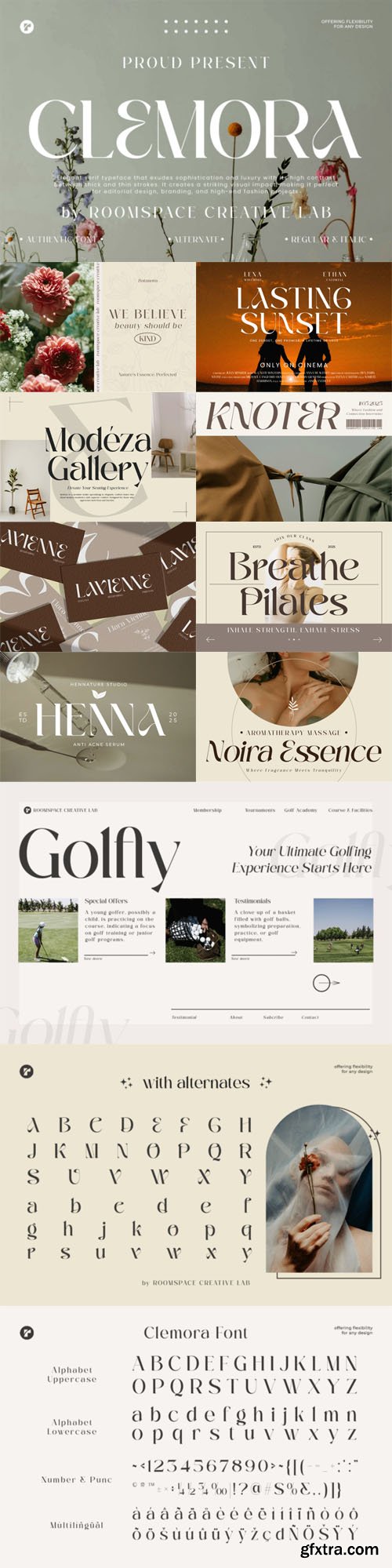 Clemora - Elegant Serif Font