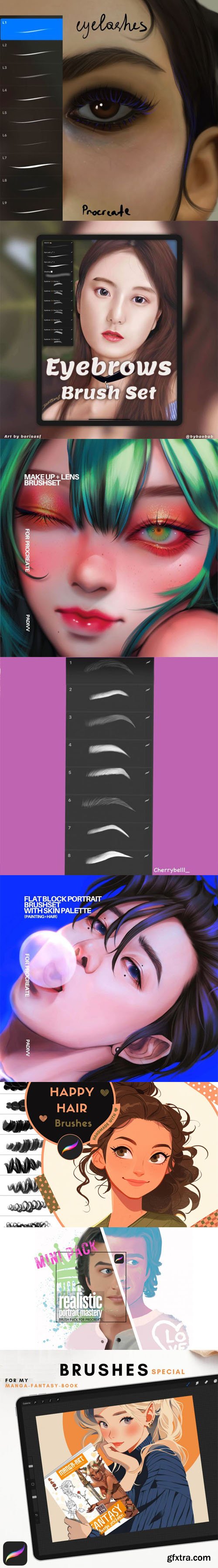 Big Pack Beauty Brushes for Procreate