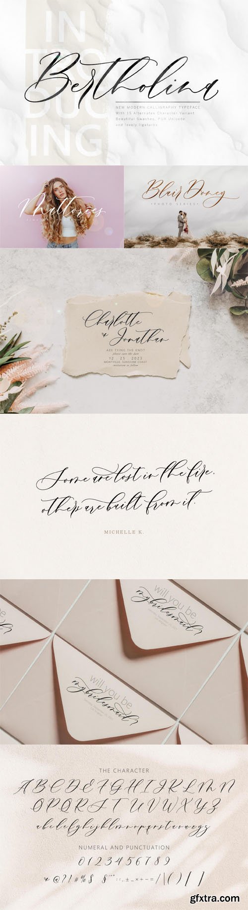 Bertholina - Modern Script Typeface