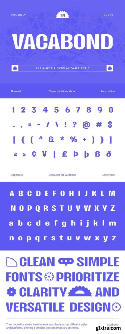CreativeMarket - Vacabond - Modern Display Sans Serif 291080122
