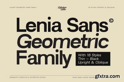 CreativeMarket - Lenia Sans Family