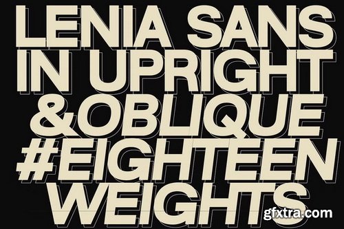 CreativeMarket - Lenia Sans Family