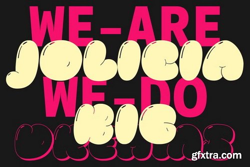 CreativeMarket - Pluffy Loon | Baloon Bubble Font