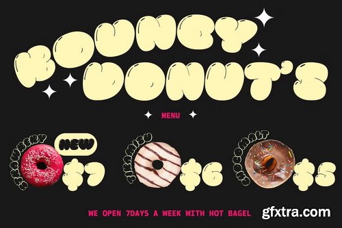 CreativeMarket - Pluffy Loon | Baloon Bubble Font