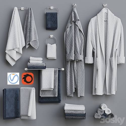 '3dsky Pro - Bathroom decorative set 19'