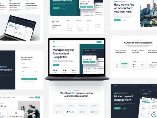 'Finlab - SaaS Finance Website UI Kit'